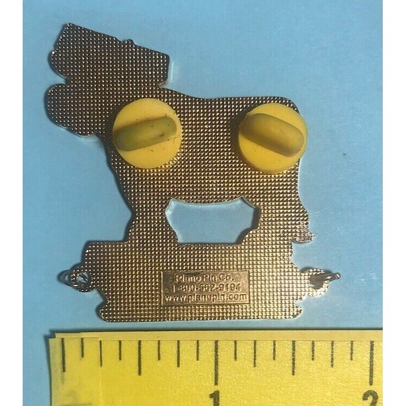 WI-OM,2006 Odyssey of The Minds Wisconsin-Geometry Structure Cheese Head Cow Pin - Picture 2 of 2